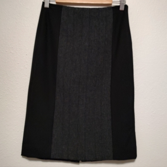 The Limited Collection Black and Gray Mixed Media Lined Pencil Skirt Size 2 - Picture 1 of 11